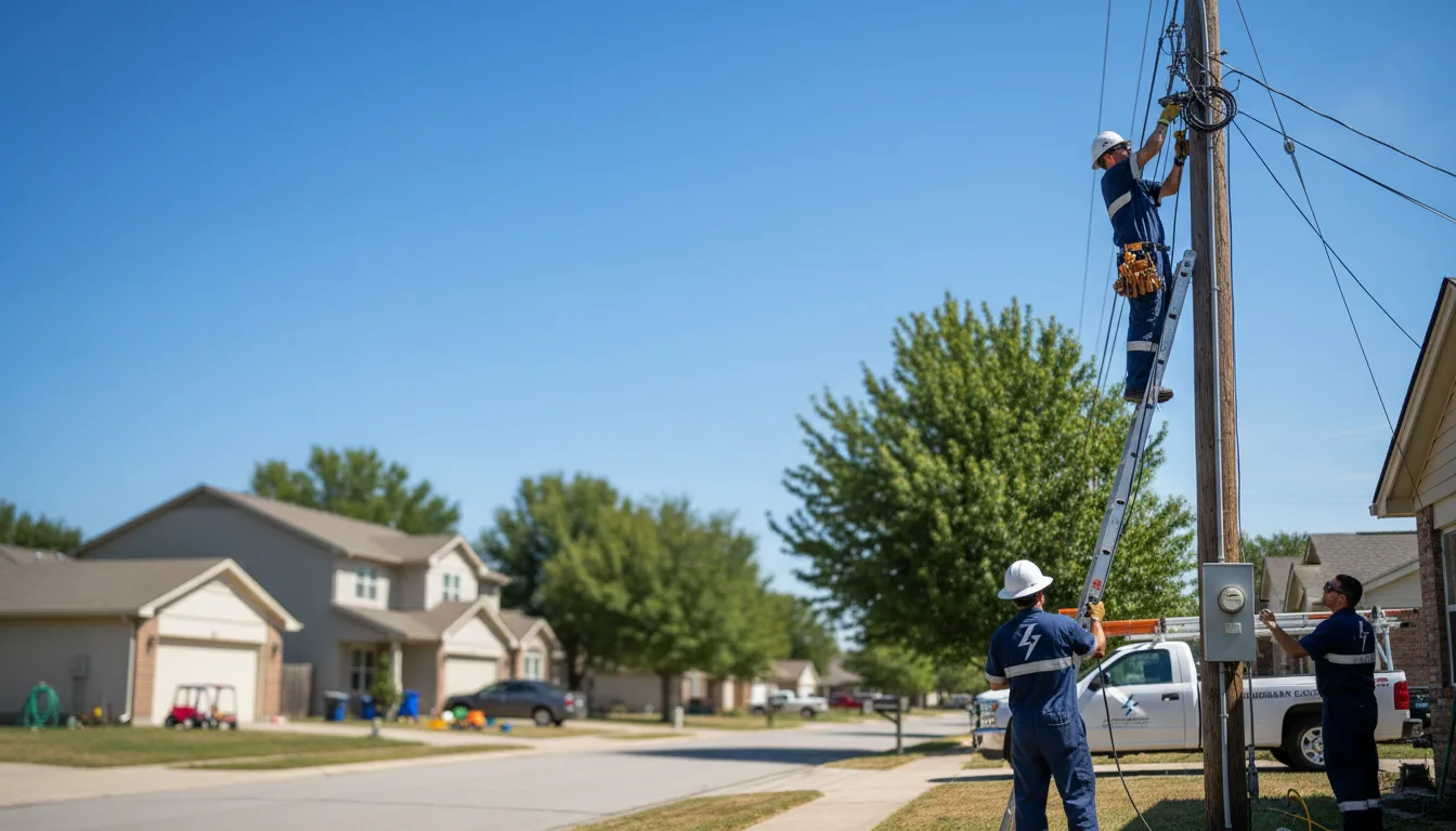 Residential electrician providing installation services in Scranton, AR